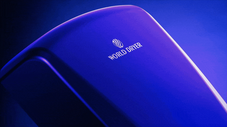 World Dryer Sanitize and Dry product animation